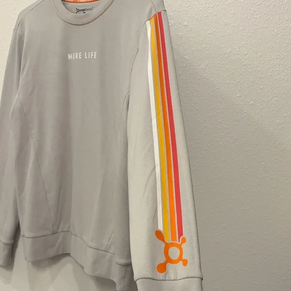 Orangetheory Gray Sweatshirt with Orange Accents - Picture 5 of 5